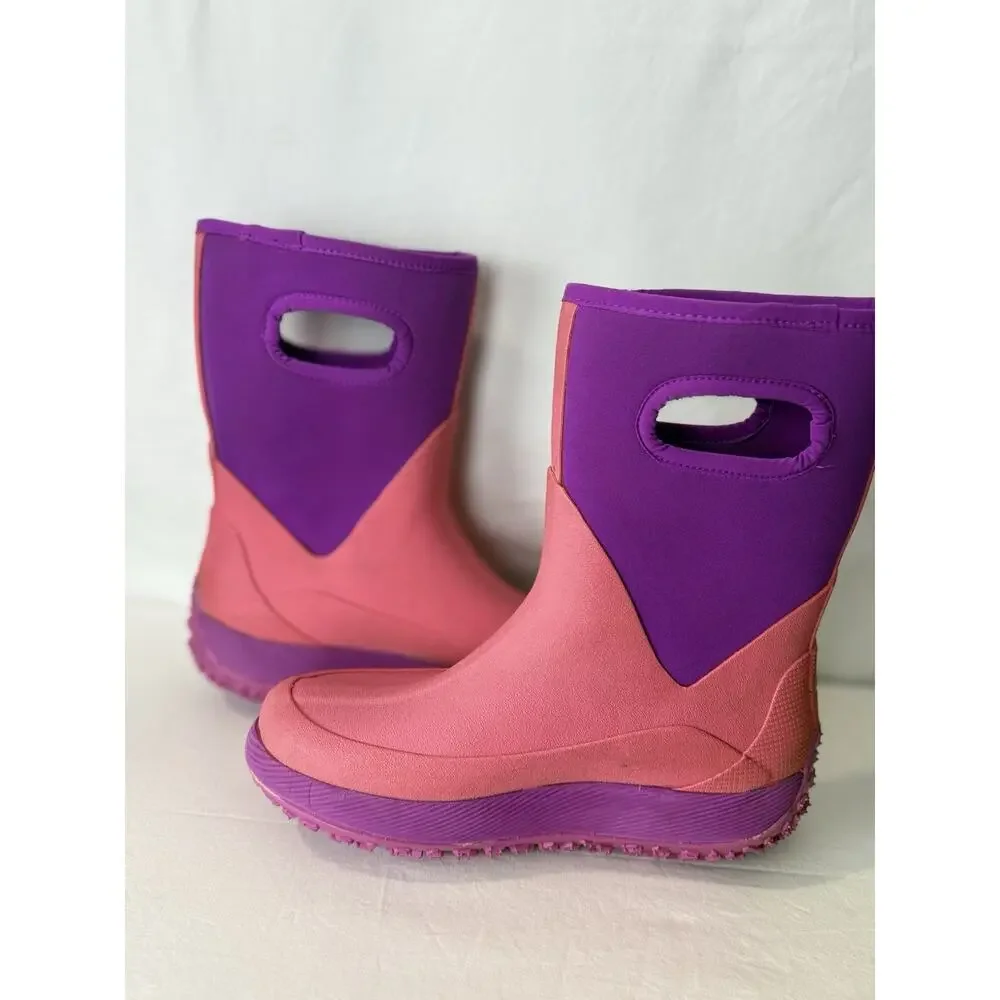 Under Armour Girls Boots UA Fat Tire Muddler Michelin Pink Waterproof Size 5Y